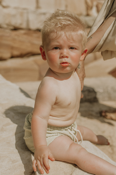 Baby boy 2025 swim trunks