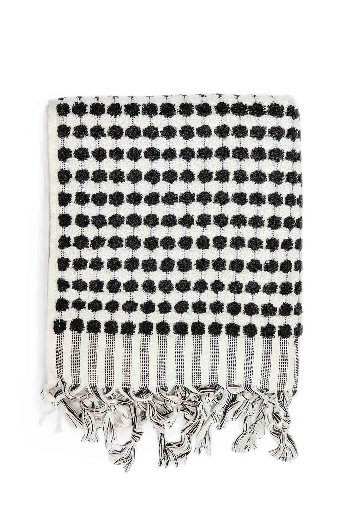 White and 2024 black hand towels