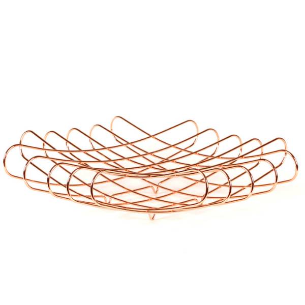 GRID LUXE' Wire Fruit Bowl